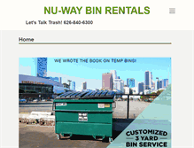 Tablet Screenshot of nuwaybinrentals.com